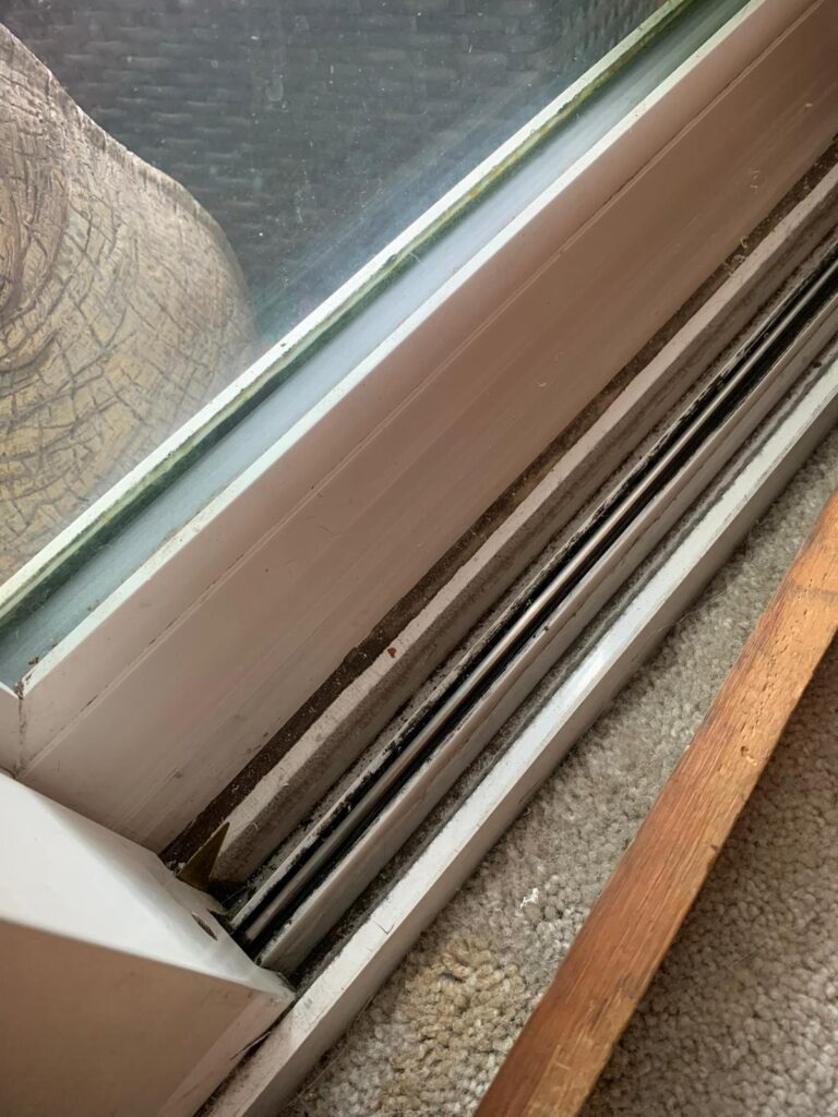 sliding door track repair